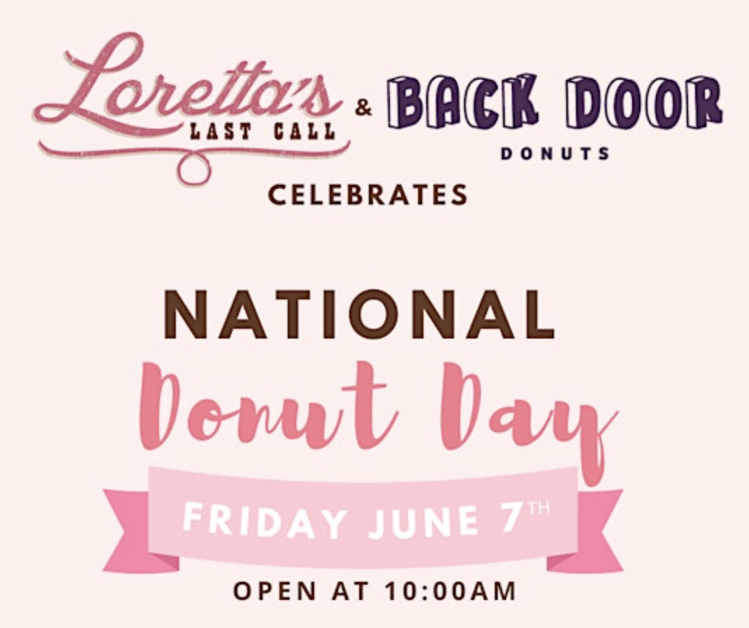Join Back Door Donuts for National Donut Day | Loretta's Last Call