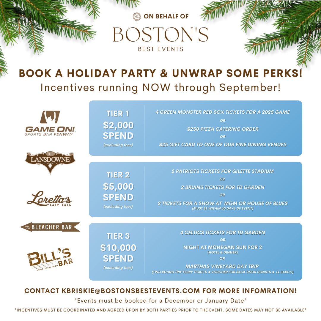 Book Your Holiday Event at Loretta's Last Call | Boston, MA