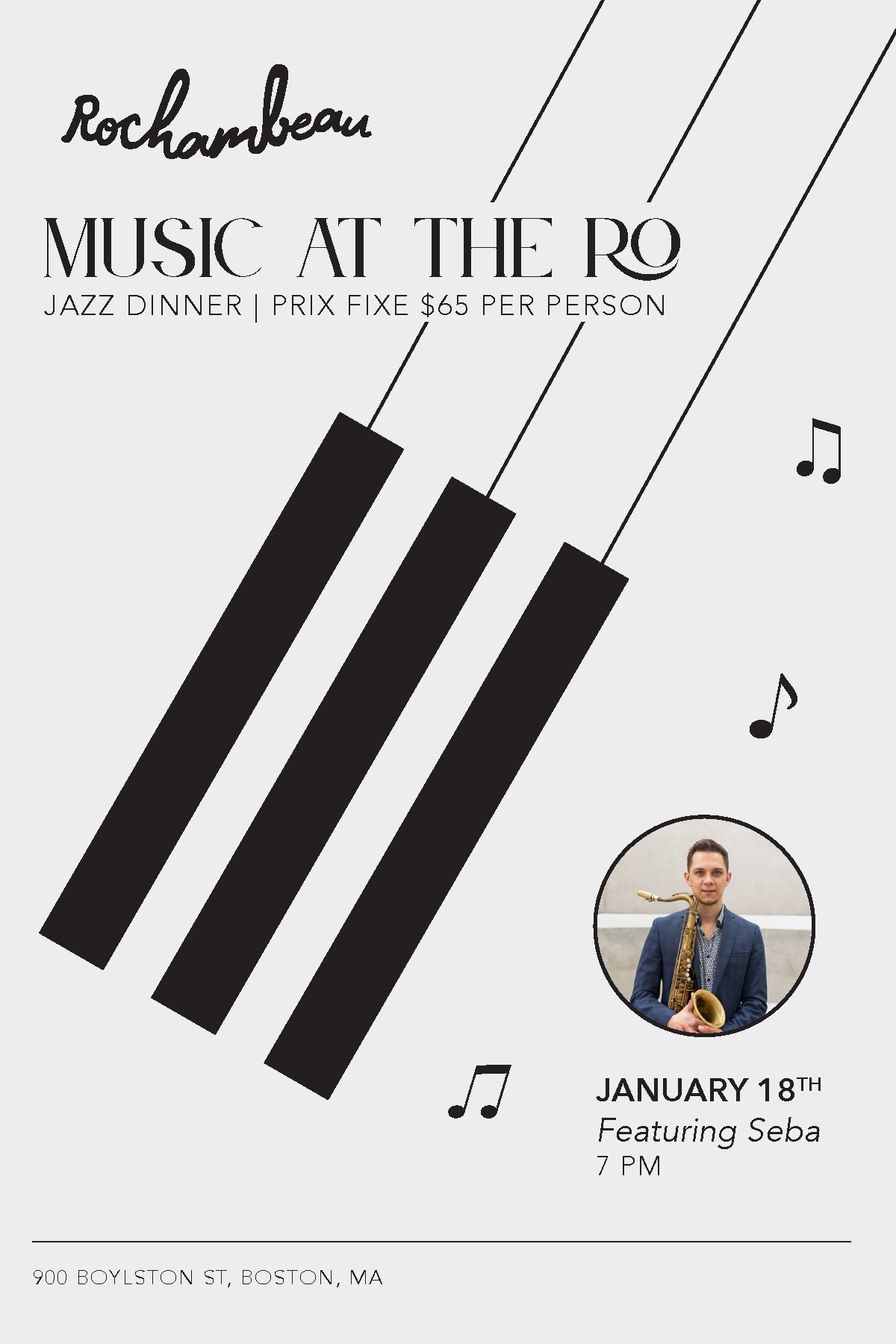 Jazz Dinner at Rochambeau