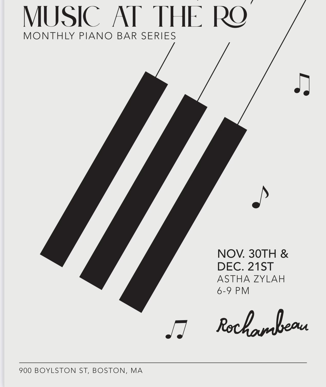 Live Music at the Ro | Rochambeau Back Bay, Boston