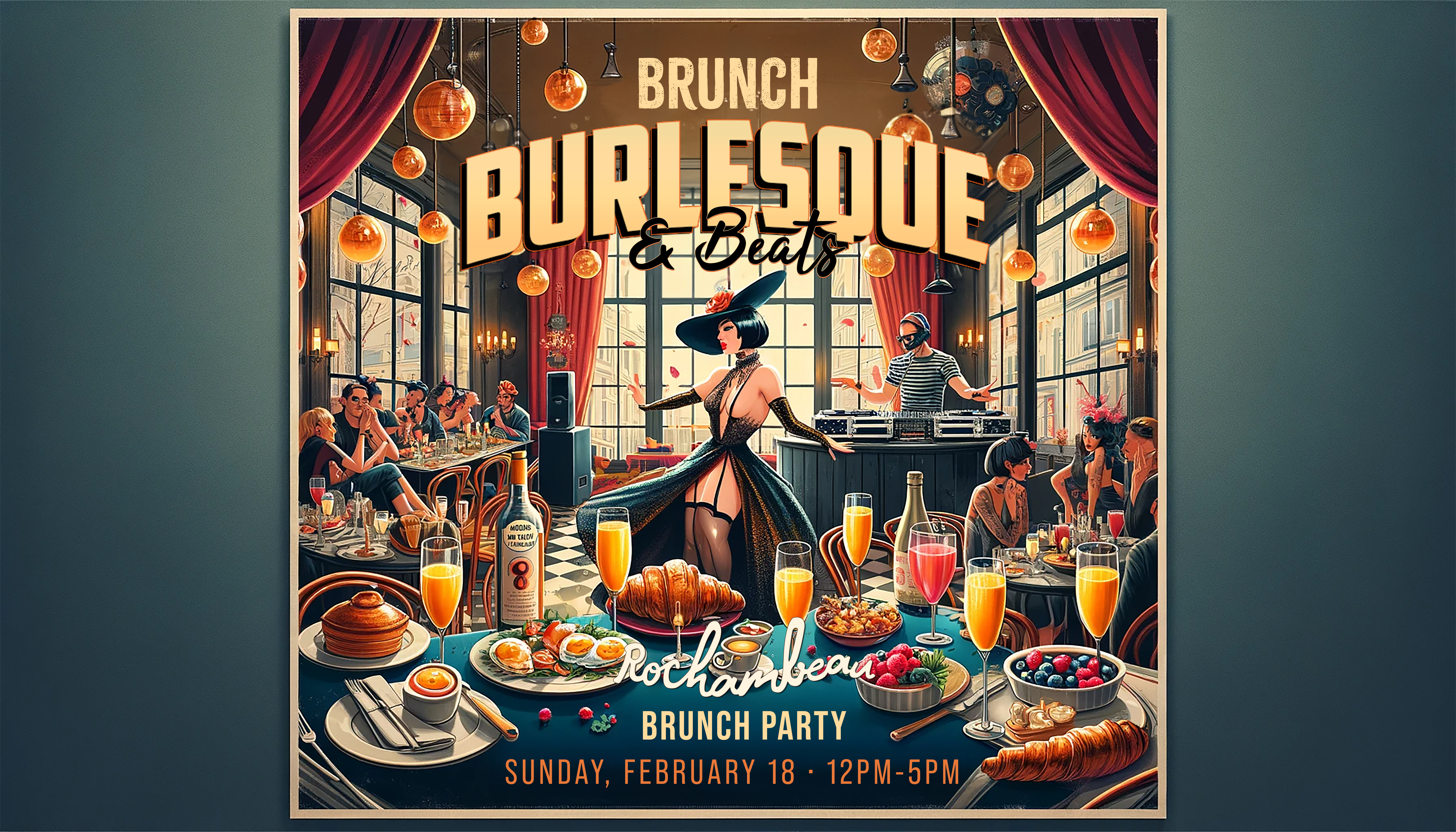 Join Us for a Burlesque Brunch in Back Bay | Rochambeau