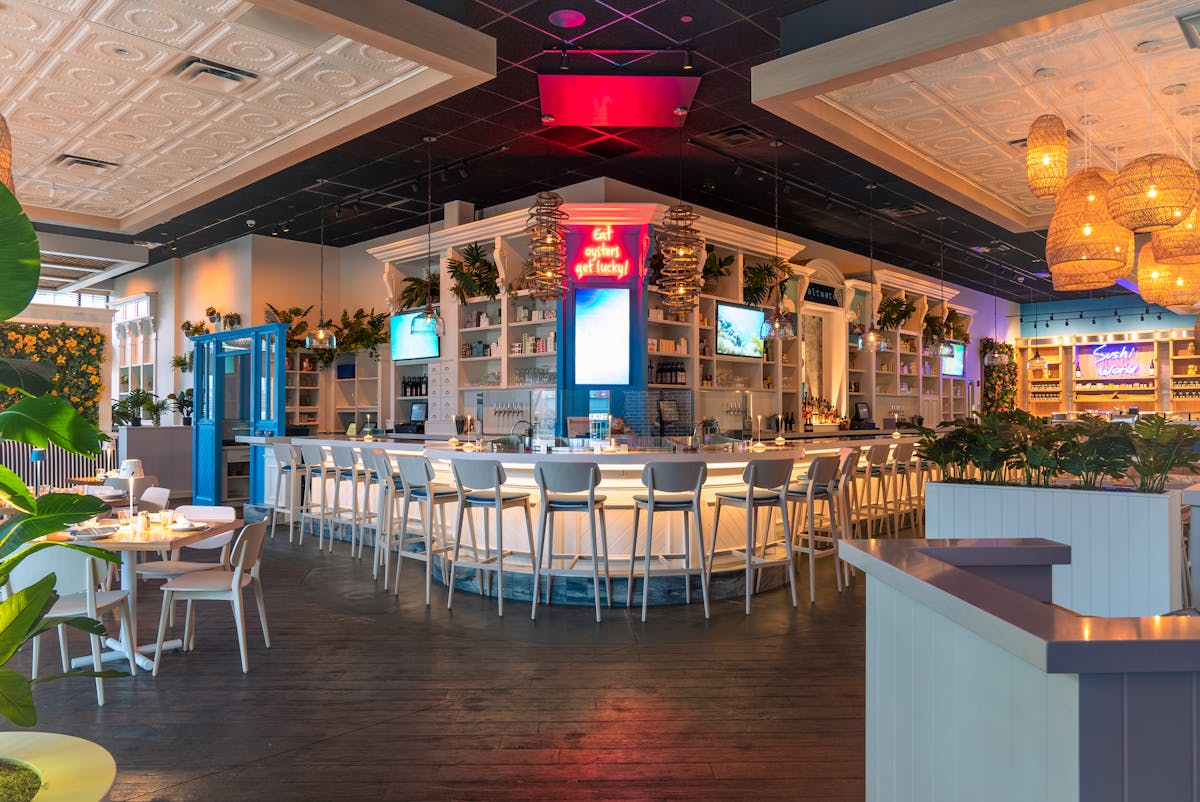 Saltwater dining room interior